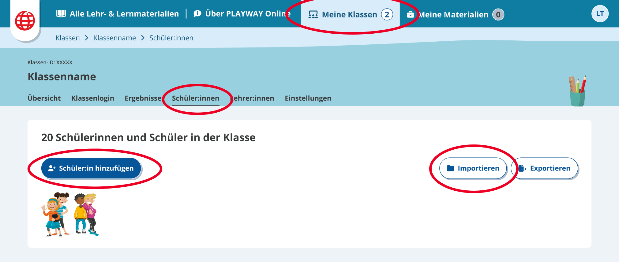 Schüler:in hinzufügen